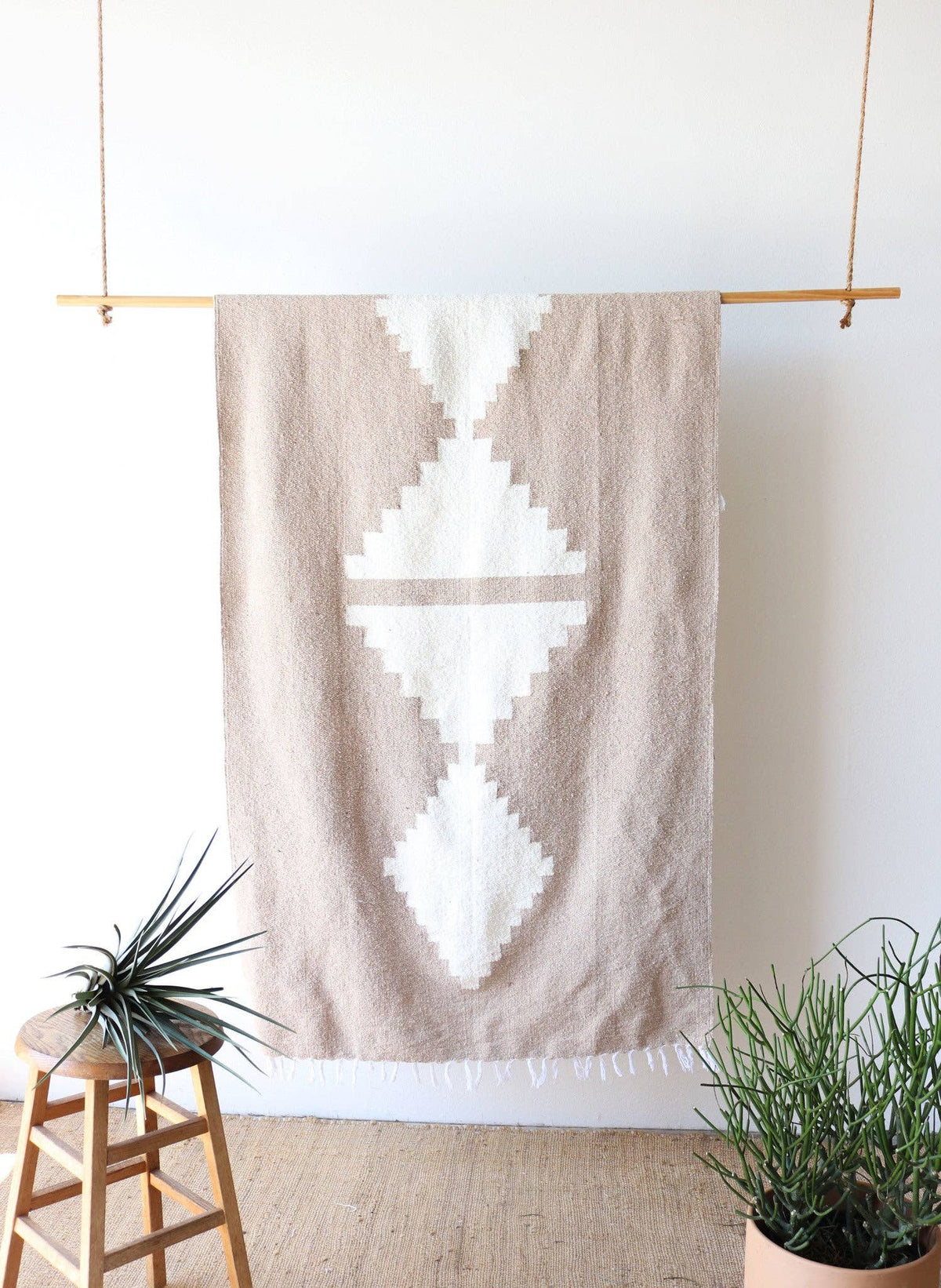 Adobe (Sandstone) XL // Handwoven Blanket