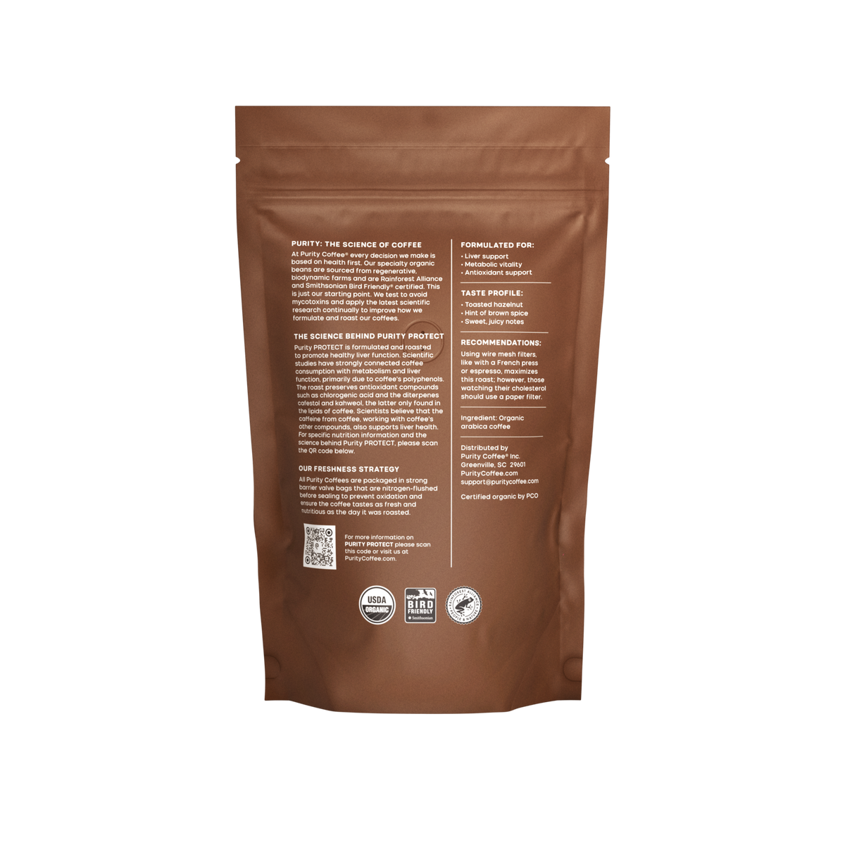 PROTECT: Light-Medium Roast Whole Bean Coffee - 12oz Bag