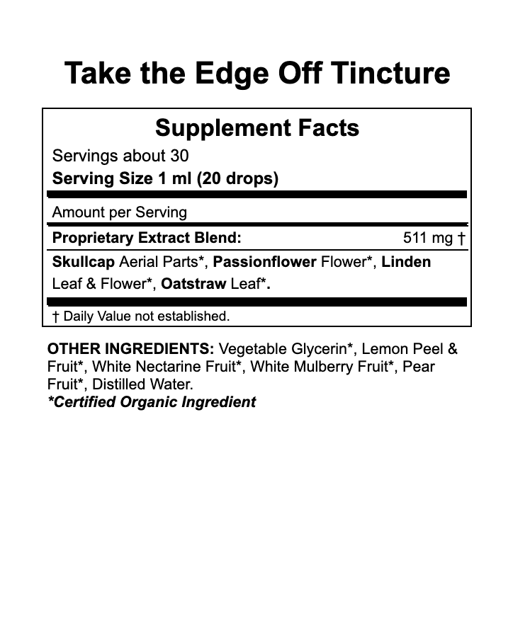 Take the Edge Off™ Tension & Stress Relief Herbal Supplement