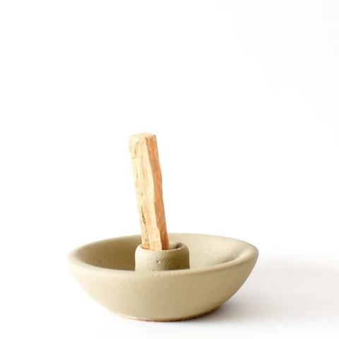 Bia Sage Palo Santo Holder (Oat) - Sunday Nomad