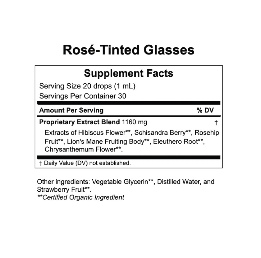 Rosé-Tinted Glasses™, Non-Alcoholic Herbal Rosé Alternative