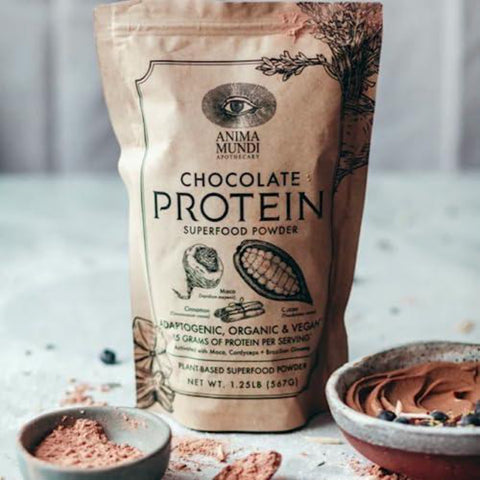 Chocolate Protein Superfood Powder - Organic Vegan Protein Powder - Anima Mundi