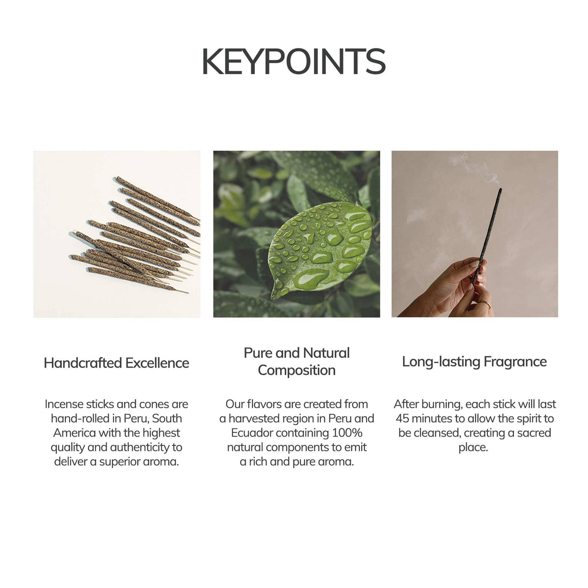 Black Copal Hand Rolled Incense Stick