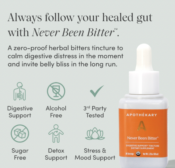 Never Been Bitter™, non-alcoholic herbal digestive